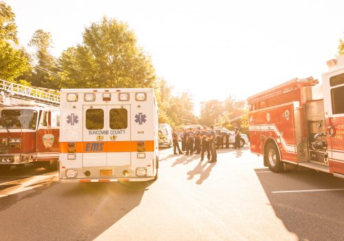 Ambulance on campus